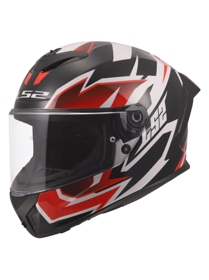 LS2 FF820 RAPID III XTREM WHITE BLACK RED 9