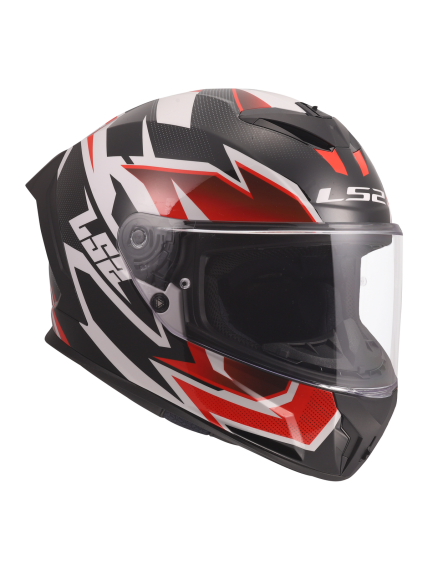 LS2 FF820 RAPID III XTREM WHITE BLACK RED 11 LS2 FF820 RAPID III XTREM WHITE BLACK RED 11