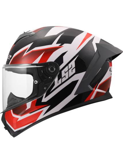 LS2 FF820 RAPID III XTREM WHITE BLACK RED 3