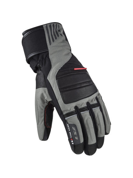 LS2 FROST MAN GLOVES BLACK GREY LS2 FROST MAN GLOVES BLACK GREY