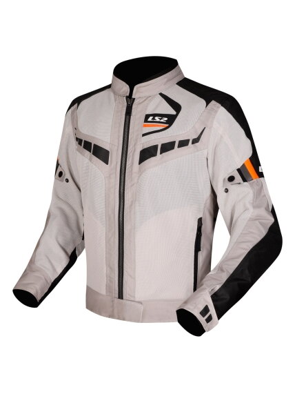 LS2 GARDA AIR LADY JACKET BLACK GREY H-V ORANGE