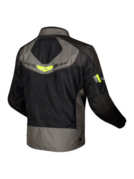 LS2 GARDA AIR MAN JACKET GREEN BLACK H-V YELLOW 1