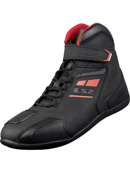 LS2 GARRA LADY BOOTS BLACK RED LS2 GARRA LADY BOOTS BLACK RED