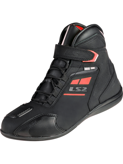 LS2 GARRA LADY BOOTS WP BLACK RED LS2 GARRA LADY BOOTS WP BLACK RED