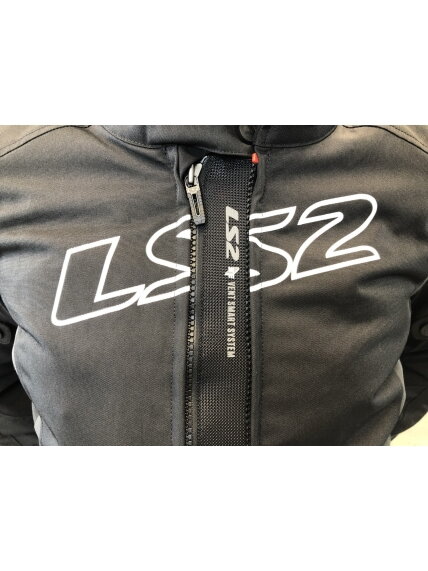 LS2 GATE LADY JACKET BLACK DARK GREY 5