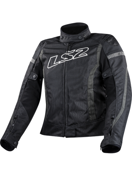 LS2 GATE LADY JACKET BLACK DARK GREY