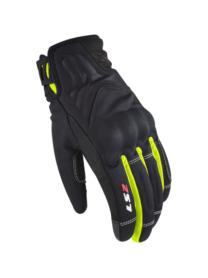 LS2 JET 2 LADY GLOVES BLACK H-V YELLOW