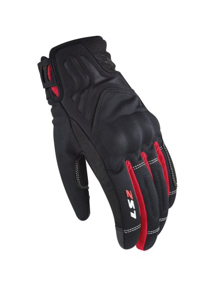 LS2 JET 2 LADY GLOVES BLACK RED