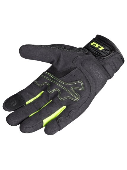 LS2 KUBRA MAN GLOVES ANTHRACITE H-V YELLOW 1 LS2 KUBRA MAN GLOVES ANTHRACITE H-V YELLOW 1