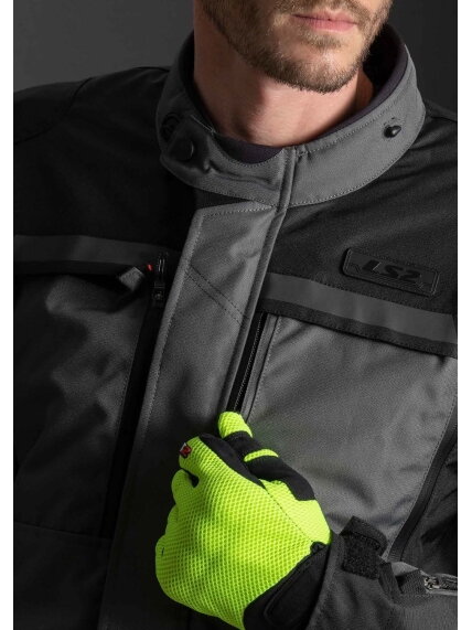 LS2 LANCE MAN JACKET GREY BLACK YELLOW 3