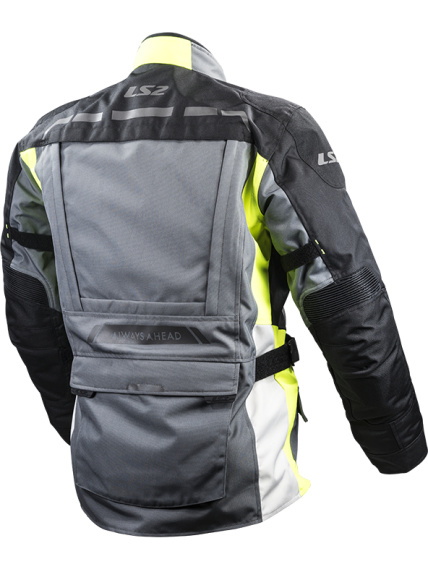 LS2 LANCE MAN JACKET GREY BLACK YELLOW 1
