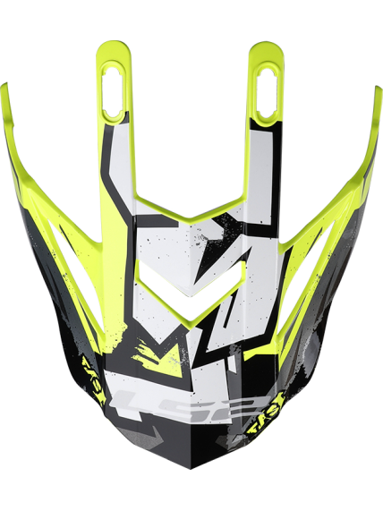 LS2 MX437 EVO PEAK CRUSHER BLACK H-V YELLOW LS2 MX437 EVO PEAK CRUSHER BLACK H-V YELLOW