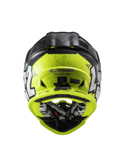 LS2 MX437 FAST EVO MINI II CRUSHER BLACK YELLOW-06 2 LS2 MX437 FAST EVO MINI II CRUSHER BLACK YELLOW-06 2