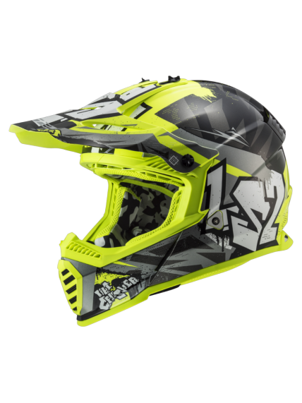 LS2 MX437 FAST EVO MINI II CRUSHER BLACK YELLOW-06