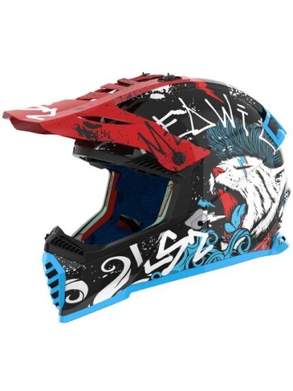 LS2 MX437 FAST EVO MINI II STARMAW BLACK-06 LS2 MX437 FAST EVO MINI II STARMAW BLACK-06