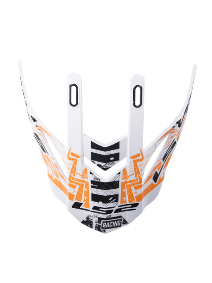 LS2 MX437 PEAK GLITCH WHITE BLACK ORANGE LS2 MX437 PEAK GLITCH WHITE BLACK ORANGE
