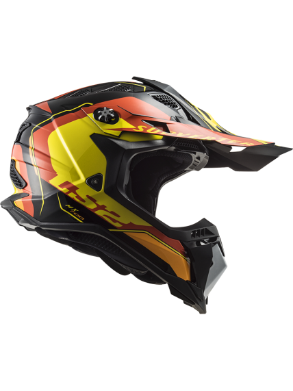 LS2 MX700 SUBVERTER ARCHED BLACK YELLOW RED 3 LS2 MX700 SUBVERTER ARCHED BLACK YELLOW RED 3