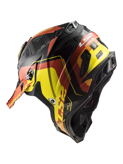 LS2 MX700 SUBVERTER ARCHED BLACK YELLOW RED 5