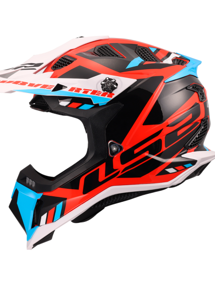 LS2 MX700 SUBVERTER EVO II STOMP WHITE BLUE RED-06 1