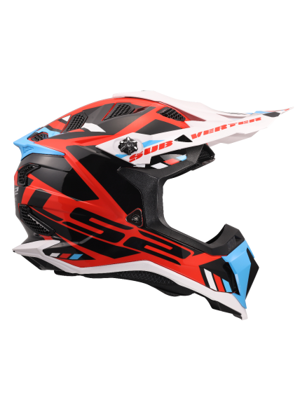 LS2 MX700 SUBVERTER EVO II STOMP WHITE BLUE RED-06 5