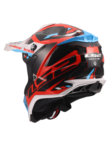 LS2 MX700 SUBVERTER EVO II STOMP WHITE BLUE RED-06 9 LS2 MX700 SUBVERTER EVO II STOMP WHITE BLUE RED-06 9