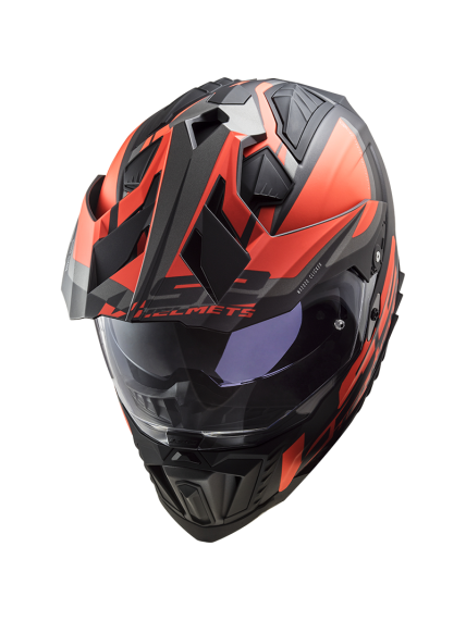 LS2 MX701 EXPLORER ALTER MATT BLACK FL.ORANGE-06 5