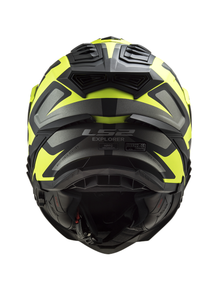LS2 MX701 EXPLORER ALTER MATT BLACK H-V YELLOW 3