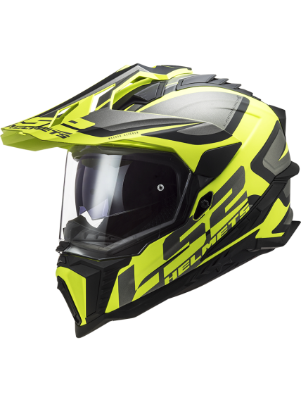 LS2 MX701 EXPLORER ALTER MATT BLACK H-V YELLOW LS2 MX701 EXPLORER ALTER MATT BLACK H-V YELLOW