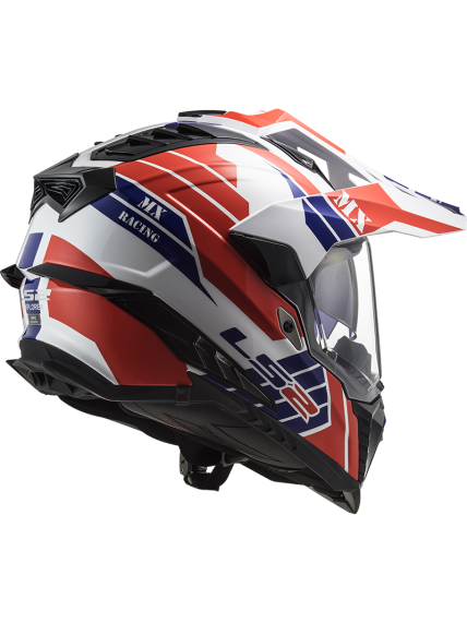 LS2 MX701 EXPLORER ATLANTIS G.WHITE RED BLUE 3 LS2 MX701 EXPLORER ATLANTIS G.WHITE RED BLUE 3