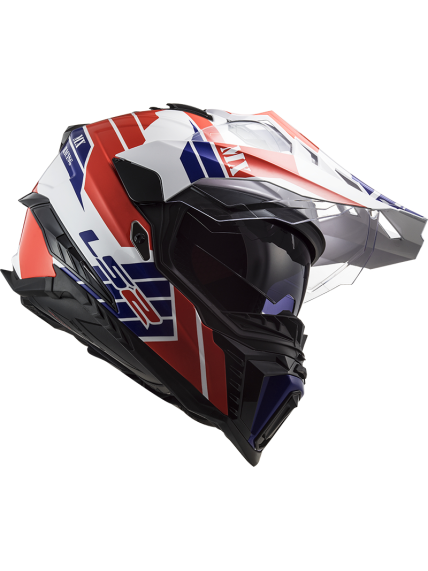 LS2 MX701 EXPLORER ATLANTIS G.WHITE RED BLUE 5