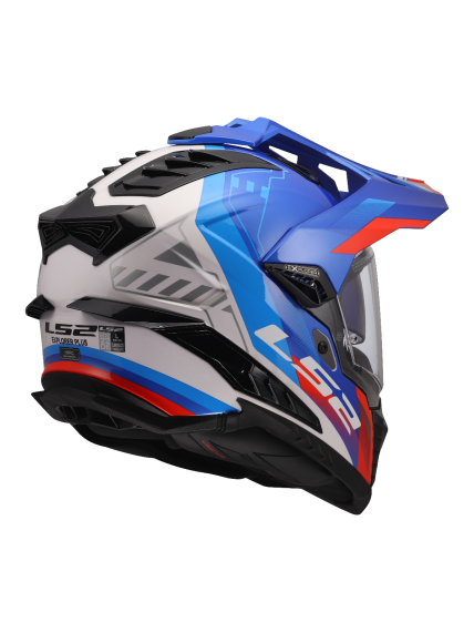 LS2 MX701 EXPLORER HEXA WHITE BLUE RED-06 2 LS2 MX701 EXPLORER HEXA WHITE BLUE RED-06 2