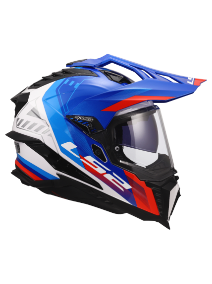 LS2 MX701 EXPLORER HEXA WHITE BLUE RED-06 3 LS2 MX701 EXPLORER HEXA WHITE BLUE RED-06 3