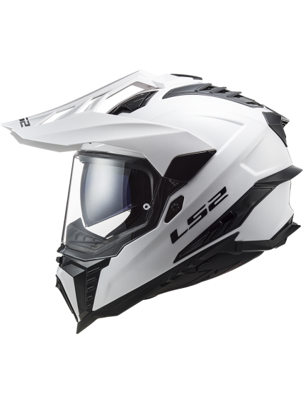 LS2 MX701 EXPLORER SOLID WHITE 1