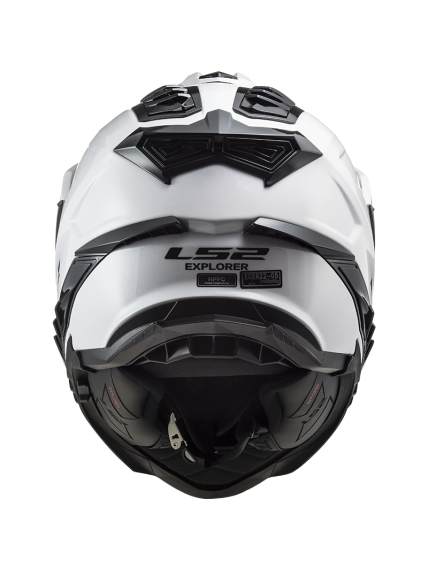 LS2 MX701 EXPLORER SOLID WHITE 2