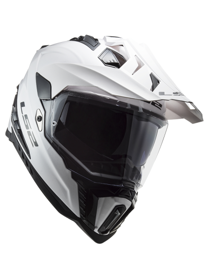 LS2 MX701 EXPLORER SOLID WHITE 5