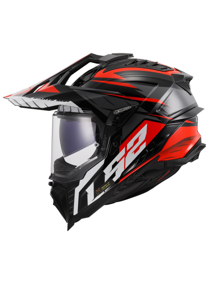 LS2 MX701 EXPLORER SPIRE BLACK TITANIUM RED-06 1