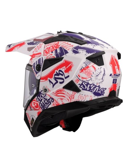 LS2 MX702 PIONEER II FANTASY WHITE RED BLUE-06 2