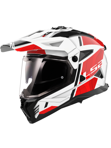 LS2 MX702 PIONEER II HILL WHITE RED-06 LS2 MX702 PIONEER II HILL WHITE RED-06