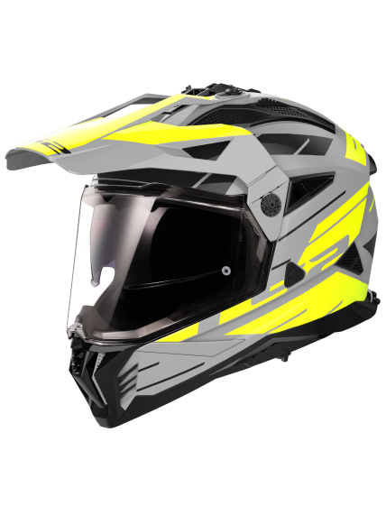 LS2 MX702 PIONEER II NAMIB M.GREY H-V YELLOW-06 LS2 MX702 PIONEER II NAMIB M.GREY H-V YELLOW-06