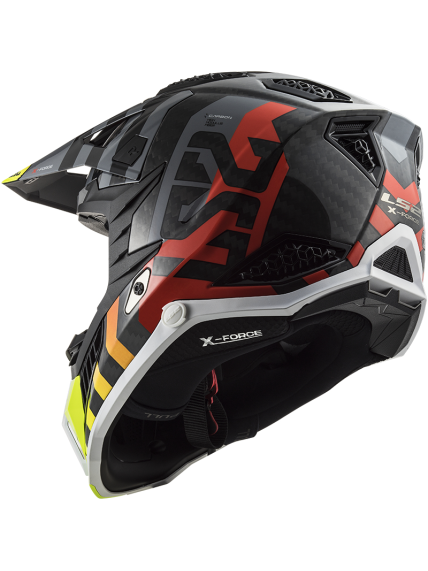 LS2 MX703 C X-FORCE BARRIER H-V YELLOW RED-06 2