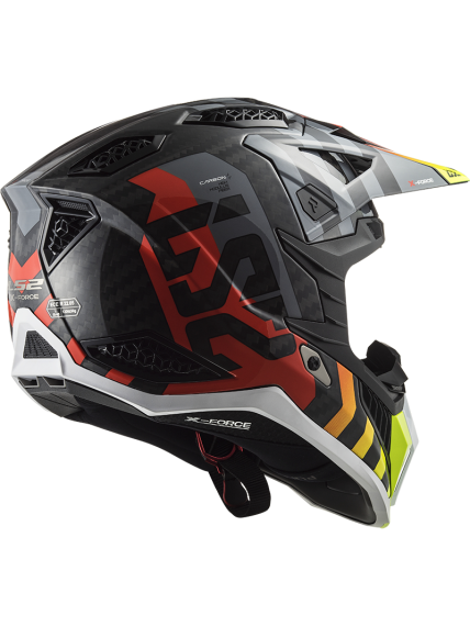 LS2 MX703 C X-FORCE BARRIER H-V YELLOW RED-06 4 LS2 MX703 C X-FORCE BARRIER H-V YELLOW RED-06 4