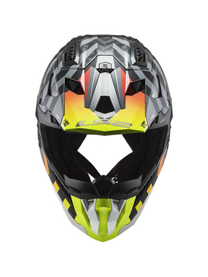 LS2 MX703 C X-FORCE BARRIER H-V YELLOW RED-06 5 LS2 MX703 C X-FORCE BARRIER H-V YELLOW RED-06 5