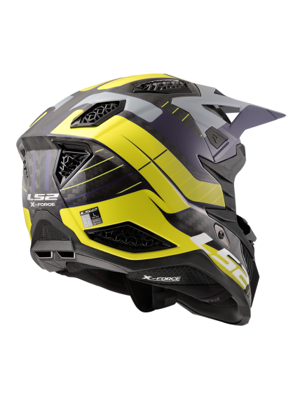 LS2 MX703 X-FORCE GALUO GREY H-VIS YELLOW-06 3 LS2 MX703 X-FORCE GALUO GREY H-VIS YELLOW-06 3