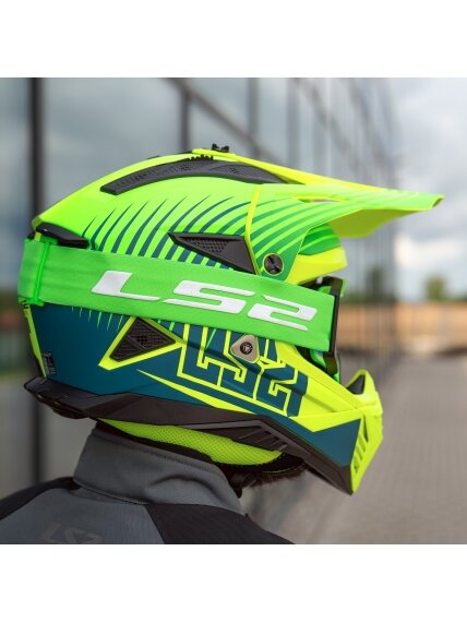 LS2 MX708 FAST II DUCK M.H-V GREEN H-V YELL.-06 2 LS2 MX708 FAST II DUCK M.H-V GREEN H-V YELL.-06 2