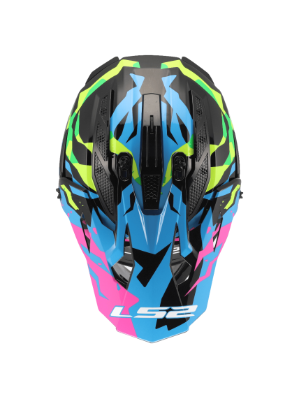 LS2 MX708 FAST II GROTESK BLUE PINK GREEN-06 4 LS2 MX708 FAST II GROTESK BLUE PINK GREEN-06 4