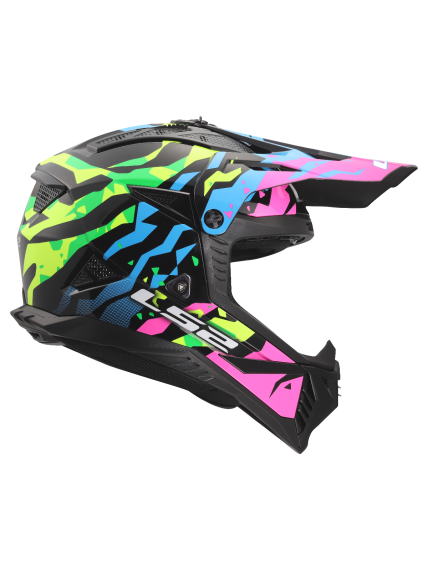 LS2 MX708 FAST II GROTESK BLUE PINK GREEN-06 6