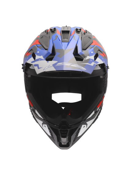 LS2 MX708 FAST II GROTESK WHITE BLUE RED-06 8