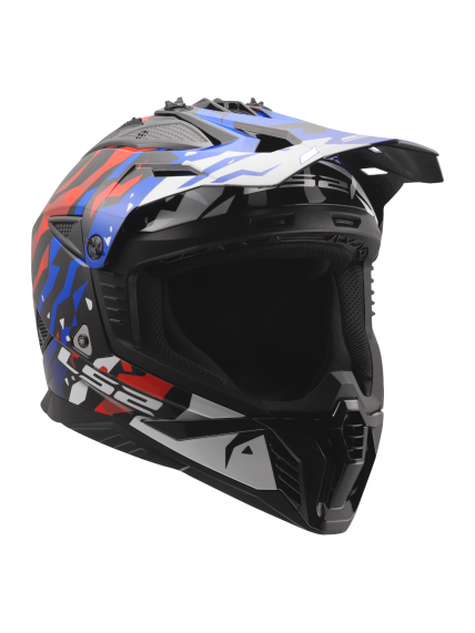 LS2 MX708 FAST II GROTESK WHITE BLUE RED-06 9