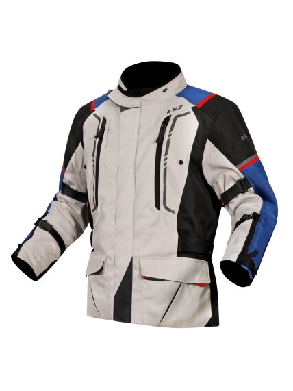 LS2 NARVIK MAN JACKET BLUE BLACK GREY RED