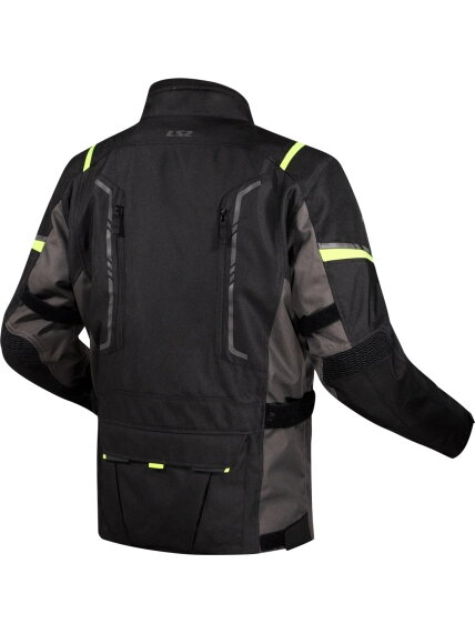 LS2 NARVIK MAN JACKET GREY BLACK H-V YELLOW 1 LS2 NARVIK MAN JACKET GREY BLACK H-V YELLOW 1